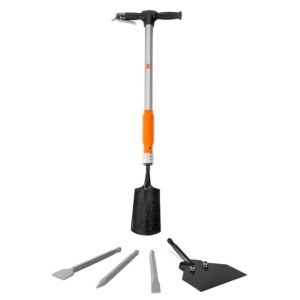 5-in-1 Pneumatic Multi-Function Tool with Scraper, Shovel, and Chisel Attachments