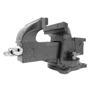 5-Inch Heavy Duty Cast Iron Bench Vise with Swivel Base