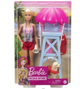 Barbie Career Lifeguard Playset, (x4), Appears New