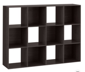 Room Essentials 11" 12 Cube Organizer Shelf, Espresso, Appears New