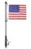LED RGB Color Whips with Flag & Remote Control for ATV, Set of 2