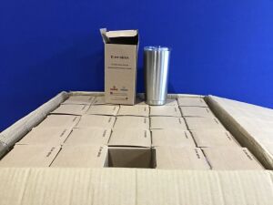 Case of (25) Buwaters Double Walled Vacuum Stainless Steel Tumblers