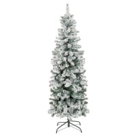 6'&nbsp;Snow Flocked Artificial Pencil Christmas Tree w/ Stand&nbsp;