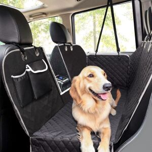 Lot of (2) Pecute Dog Car Seat Cover for Back Seat 