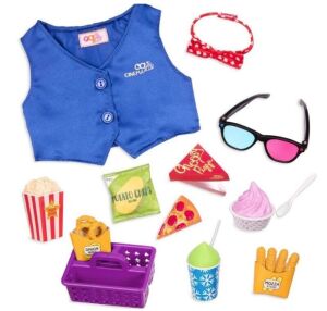 Lot of (4) Our Generation Cinema Snacks with Play Food Accessory Set for 18" Dolls