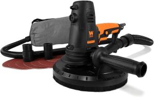 WEN 6362 10-Amp Variable Speed Handheld Drywall Sander with Sandpaper, Dust Hose and Collection Bag