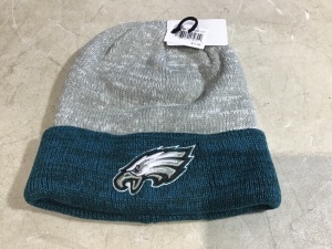 Lot of (6) Philadelphia Eagles Two Tone Beanies 