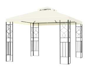 10 ft. x 10 ft. White Gazebo Canopy Tent Shelter Awning