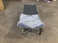 Folding Cot with Blanket & Carry Bag