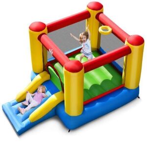 Inflatable Bouncer Kids Slide Bounce House - No Blower 