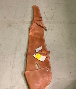 Large Rifle Scabbard, Fleece Lined, Used, Leather Creased, Ecommerce Return