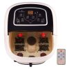 All-In-One Foot Spa Bath Massager Tem/Time Set Heat Vibration W/4 Roller