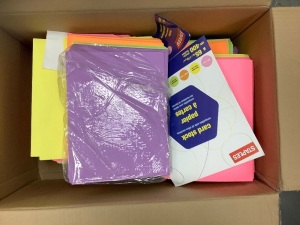 Box of Mixed Colored Paper, E-Commerce Return