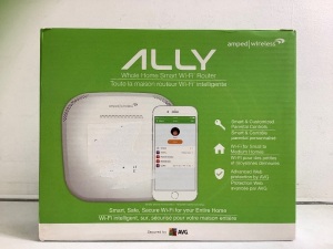 Amped Wireless Ally Whole Home Smart Wifi Router, Powers Up, E-Commerce Return