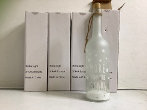 Lot of (4) Bottle Lights, Untested, Appears New