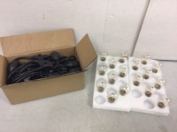 48ft Commercial Outdoor String Lights, Untested, Appears New