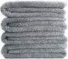 Polyte Quick Dry Microfiber Bath Towels, Set of 4, 30" x 57", Gray - NEW