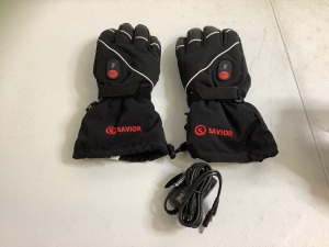 Savior Intelligent Heating Gloves, L, Powers Up, Appears New