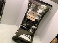 Bob Timberlake Woodland Animals Fleece Sherpa Throw, Ecommerce Return, Small Tear