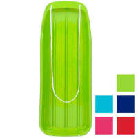 48in Kids Toboggan Snow Sled Board w/ Pull Rope, Curved Edges 
