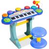 37-Key Kids Electric Keyboard w/ Microphone, Stool