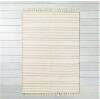 Hearth & Hand Rusty Red Stripe with Fringe Area Rug, 5' x 7'. NEW