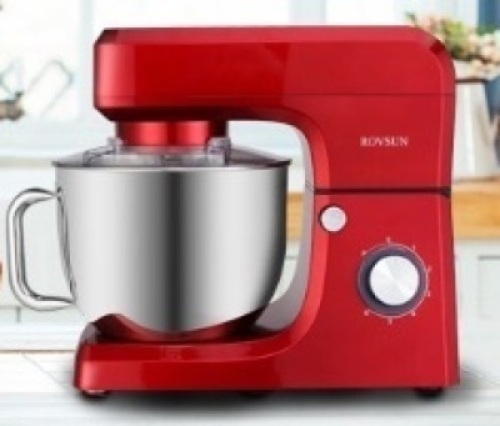 ROVSUN 5.8 Quart Stand Mixer, 660W 6-Speed Electric Tilt-Head Kitchen Food Mixer with Stainless Steel Bowl,&nbsp;Red. Appears New.&nbsp;