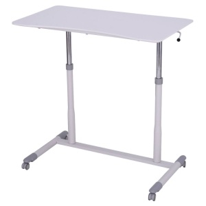 Height Adjustable Computer Desk Sit to Stand Rolling Notebook Table 