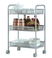 (3) TierRolling Kitchen/Pantry Utility Cart, Metal,&nbsp;24"H X 17"W X 10"D. Appears New.&nbsp;&nbsp;
