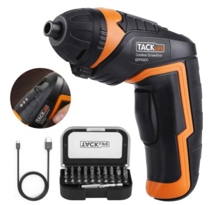 Tacklife 30pcs Cordless Screwdriver, New