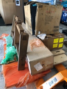 Salvage Pallet of Mixed/Incomplete Furniture, Items May Be Damaged, SOLD AS IS