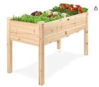Rectangler Elevated Wood Garden Planter