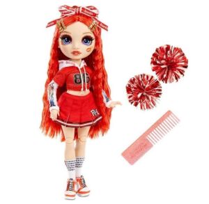 Rainbow High Cheer Ruby Anderson - Red Fashion Doll with Cheerleader Outfit and Doll Accessories