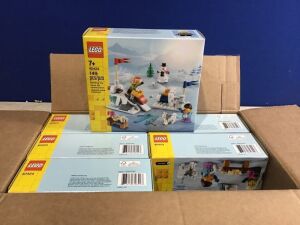 Case of (6) LEGO Winter Snowball Fight Building Kits