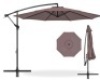 10ft Offset Hanging Outdoor Market Patio Umbrella w/ Easy Tilt Adjustment -,NEW
