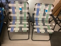 Lot of (2) Folding Webstrap Beach Chair, New