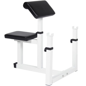 Adjustable Preacher Arm Curl Bench Home Gym 