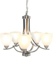 22in 5-Light Contemporary Chandelier Pendant Lighting Fixture,&nbsp;Brushed Nickel&nbsp;&nbsp;