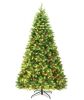 7.5 ft. Pre-Lit LED Slim Fraser Fir Artificial Christmas Tree with 550 Twinkling White Lights