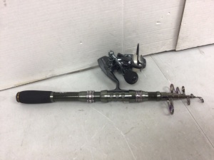 Sougayilang Spinning Reel & Telescopic Fishing Pole, Appears New