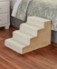 Lot of (2) Sherpa Covered Pet Steps, White. E-Commerce Return.&nbsp;Appear New.&nbsp;