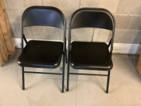 Lot of (2) Metal Folding Chairs, Appears New