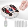 OSITO EMS Foot Circulation Stimulator Device TENS Unit with 4 Electrode Pads, Foot Massager, Improves Circulation