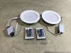 Lot of (2) LED Recessed Lights with Remotes 