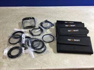 Lot of (4) K&F Concept Camera Filter Lens Kit with Pouch