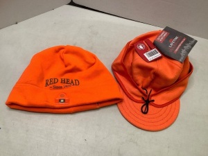 Lot of (2) Orange Hats, Ecommerce Return