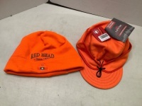 Lot of (2) Orange Hats, Ecommerce Return