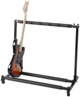 Kuyal Multi-Guitar Folding&nbsp;Stand, Holds Up to (5) Bass/Acoustic Guitars, Black. (Guitar Not Included.) E-Commerce. Appears New.&nbsp;