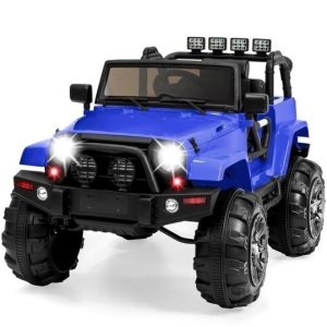 12V Kids Ride-On Truck Car Toy w/ 3 Speeds, LED Lights, Remote Control. Appears New. 