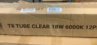 Lot of (5) T8 Tube LED Clear 18W Lights&nbsp;